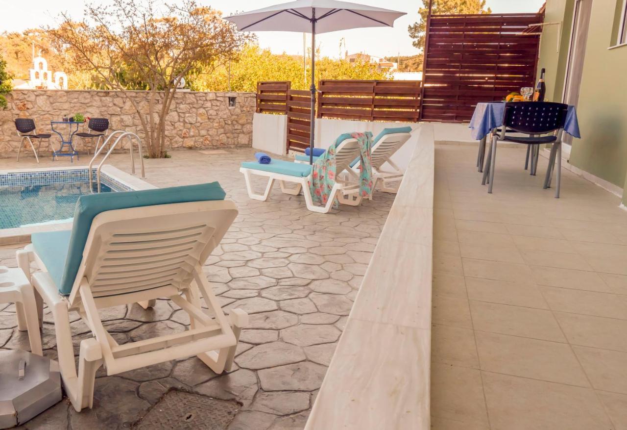 Greek Style Ground Floor Apartment & Pool Ялисос Екстериор снимка